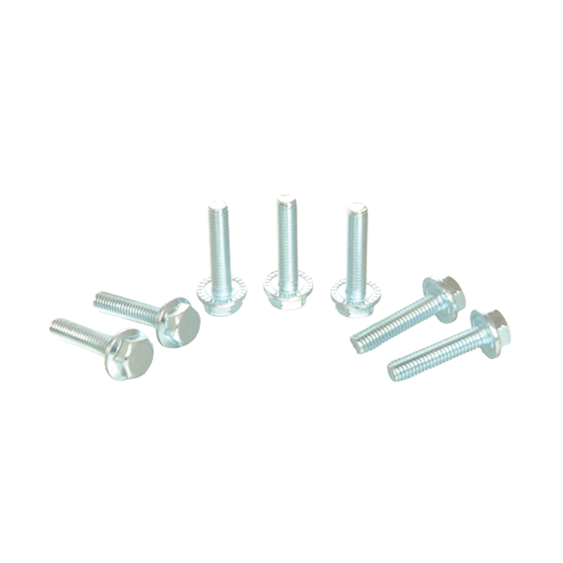 Hexagonal fläns med packning och tandskruvar