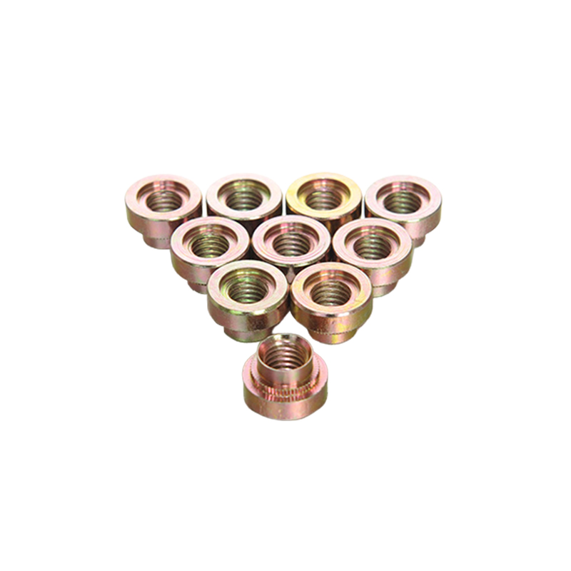 Färg zinktryck nötter